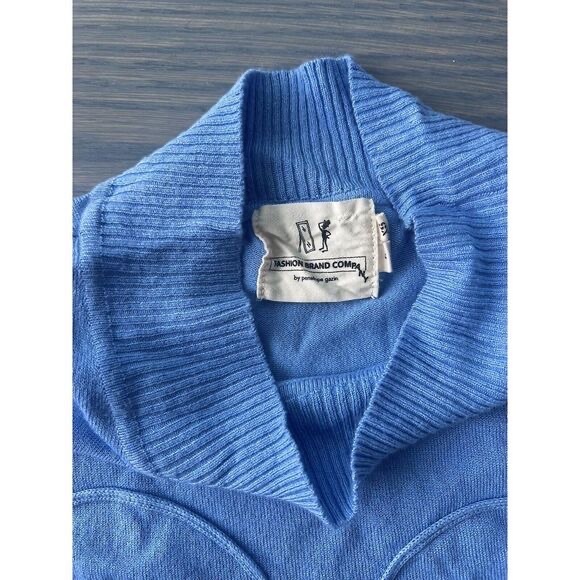 Fashion Brand Company Penelope Gazin Blue Anatomy Crop Top XS - Picture 3 of 6